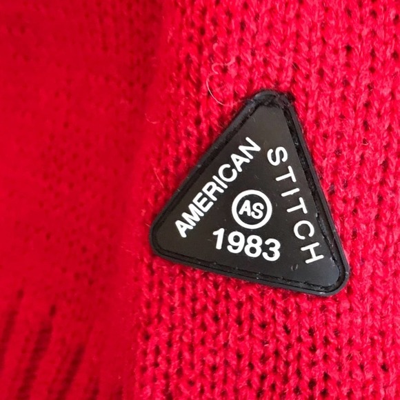 American Stitch Red and Black Snowtorious Sweater - Picture 4 of 8